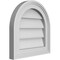 Ekena Millwork Round Top Surface Mount PVC Gable Vent w/ 2"W x 1-1/2"P Brickmould Frame, 14"W x 14"H GVPRT14X1402SN - alternate 3